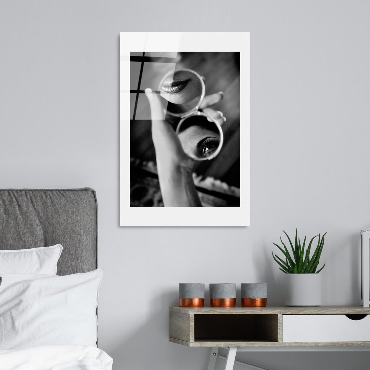 Uv-978 Baskılı Cam Dikdörtgen Duvar Tablosu 