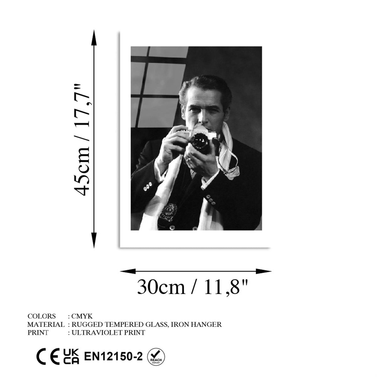 Uv-993 Baskılı Cam Dikdörtgen Duvar Tablosu 