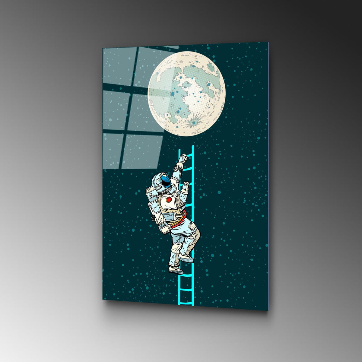 Uv-860 Baskılı Cam Dikdörtgen Duvar Tablosu 