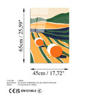 Uv-907 Baskılı Cam Dikdörtgen Duvar Tablosu 