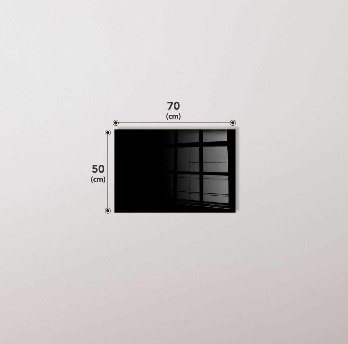 Uv-027 Baskılı Cam Dikdörtgen Duvar Tablosu 