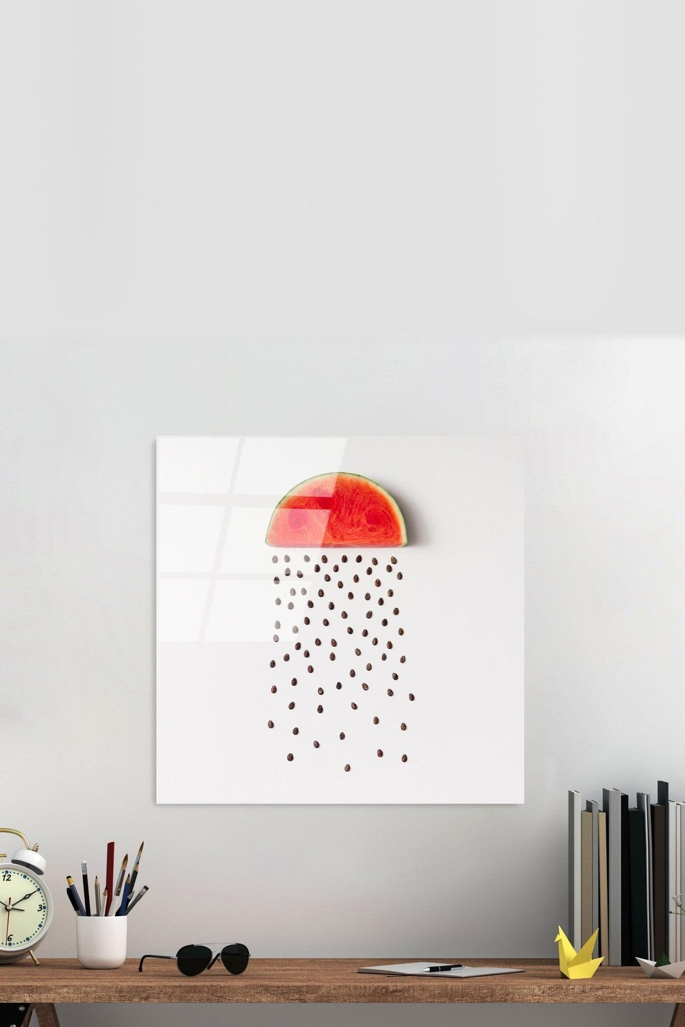 Uv Baskılı Cam Duvar Tablosu, Kare - 50x50 Cm - 0