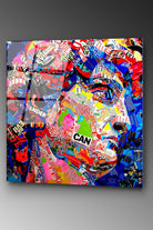 Uv Baskılı Cam Duvar Tablosu, Kare - 50x50 Cm - 3