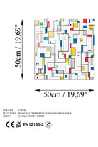 Uv Baskılı Cam Duvar Tablosu, Kare - 50x50 Cm - 5