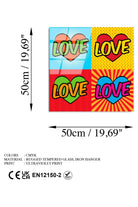 Uv Baskılı Cam Duvar Tablosu, Kare - 50x50 Cm - 5