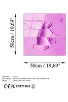 Uv Baskılı Cam Duvar Tablosu, Kare - 50x50 Cm - 6