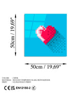 Uv Baskılı Cam Duvar Tablosu, Kare - 50x50 Cm - 6