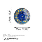 Uv-1144 Baskılı Cam Yuvarlak Duvar Tablosu 