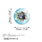 Uv-1149 Baskılı Cam Yuvarlak Duvar Tablosu 