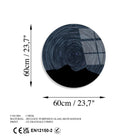 Uv-1126 Baskılı Cam Yuvarlak Duvar Tablosu 