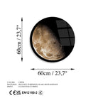 Uv-1125 Baskılı Cam Yuvarlak Duvar Tablosu 