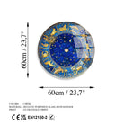 Uv-1124 Baskılı Cam Yuvarlak Duvar Tablosu 