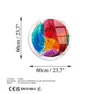 Uv-1139 Baskılı Cam Yuvarlak Duvar Tablosu 