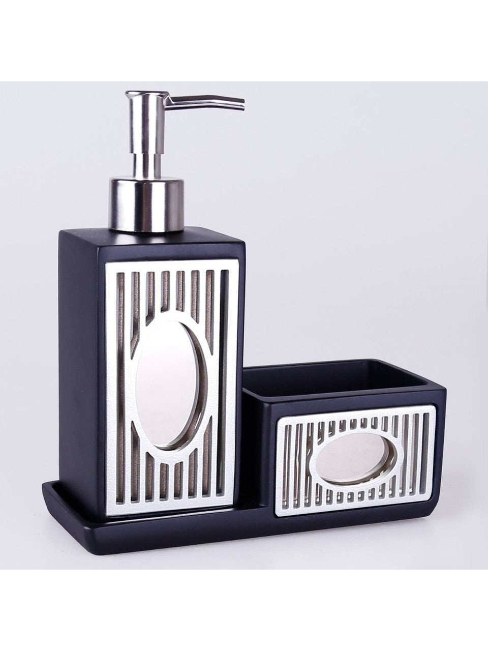 By Selim Glamour Sıvılı Süngerlik Siyah Gümüş Polyester