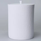 By Selim Linen Beyaz 5 Parça Polyester Banyo Seti