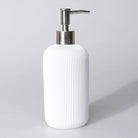 By Selim Lydia Beyaz 5 Parça Polyester Banyo Seti