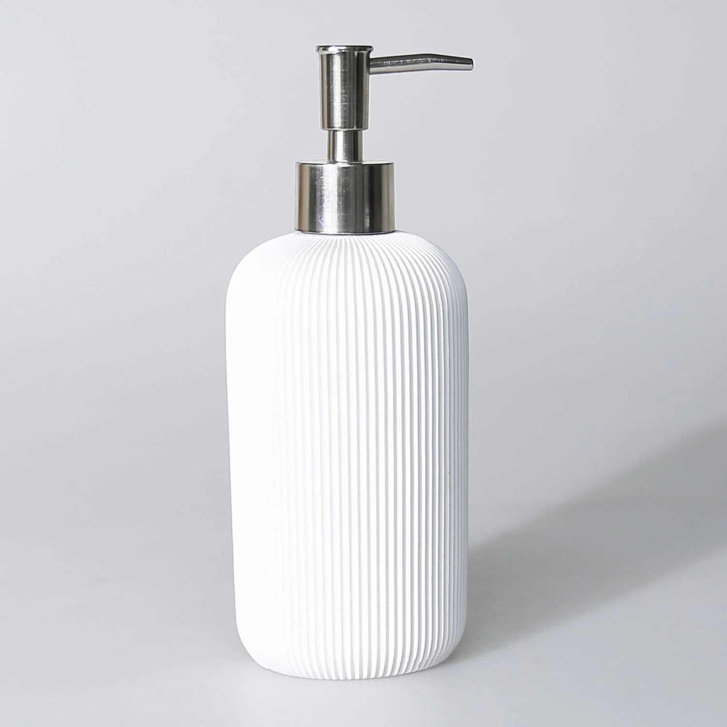 By Selim Lydia Beyaz 5 Parça Polyester Banyo Seti