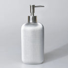 By Selim Lydia Gümüş 5 Parça Polyester Banyo Seti