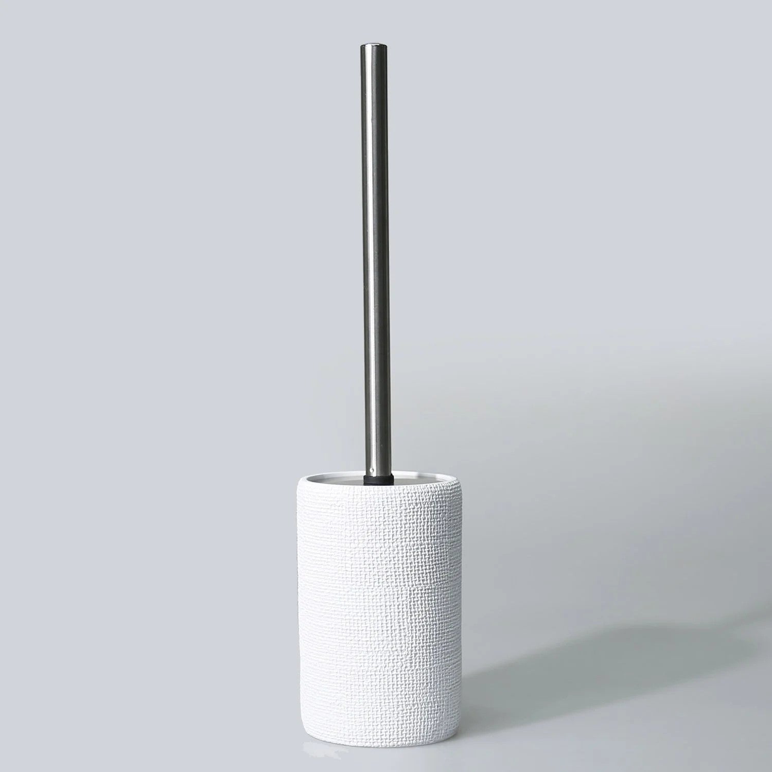 By Selim Natural Beyaz 5 Parça Polyester Banyo Seti