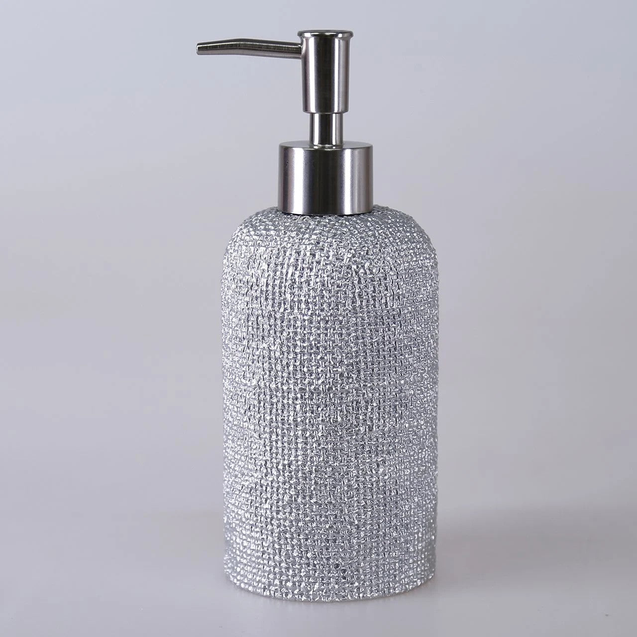 By Selim Natural Gümüş 5 Parça Polyester Banyo Seti