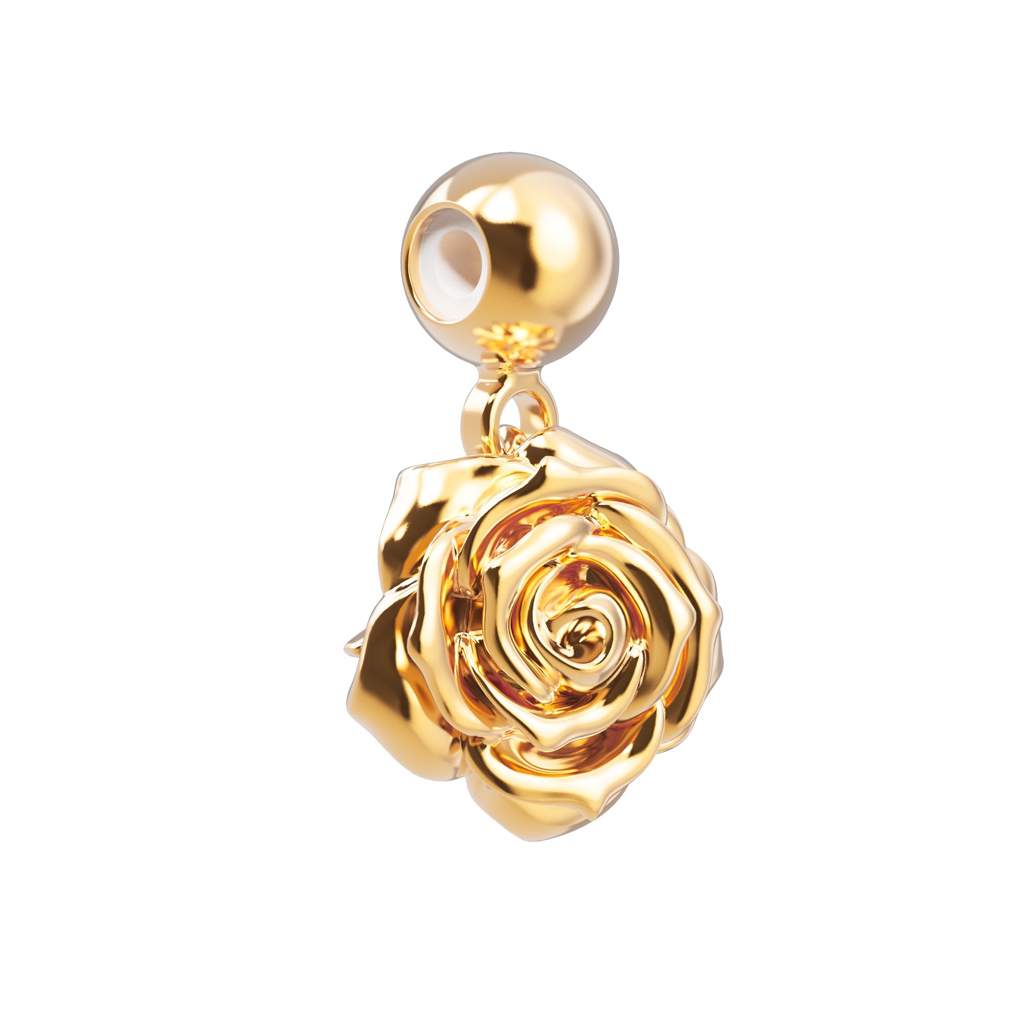Chocli 18 Ayar Altın Kaplama Charm - Rose