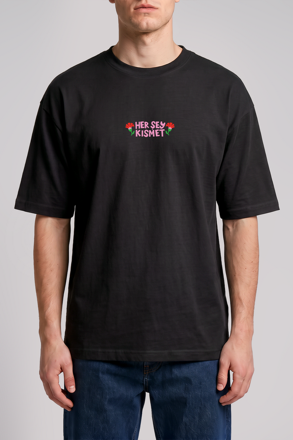 Her Şey Kısmet Unisex Oversize Tshirt - 5