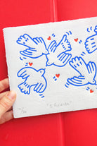 5 Hearts Linol Baskı - 1