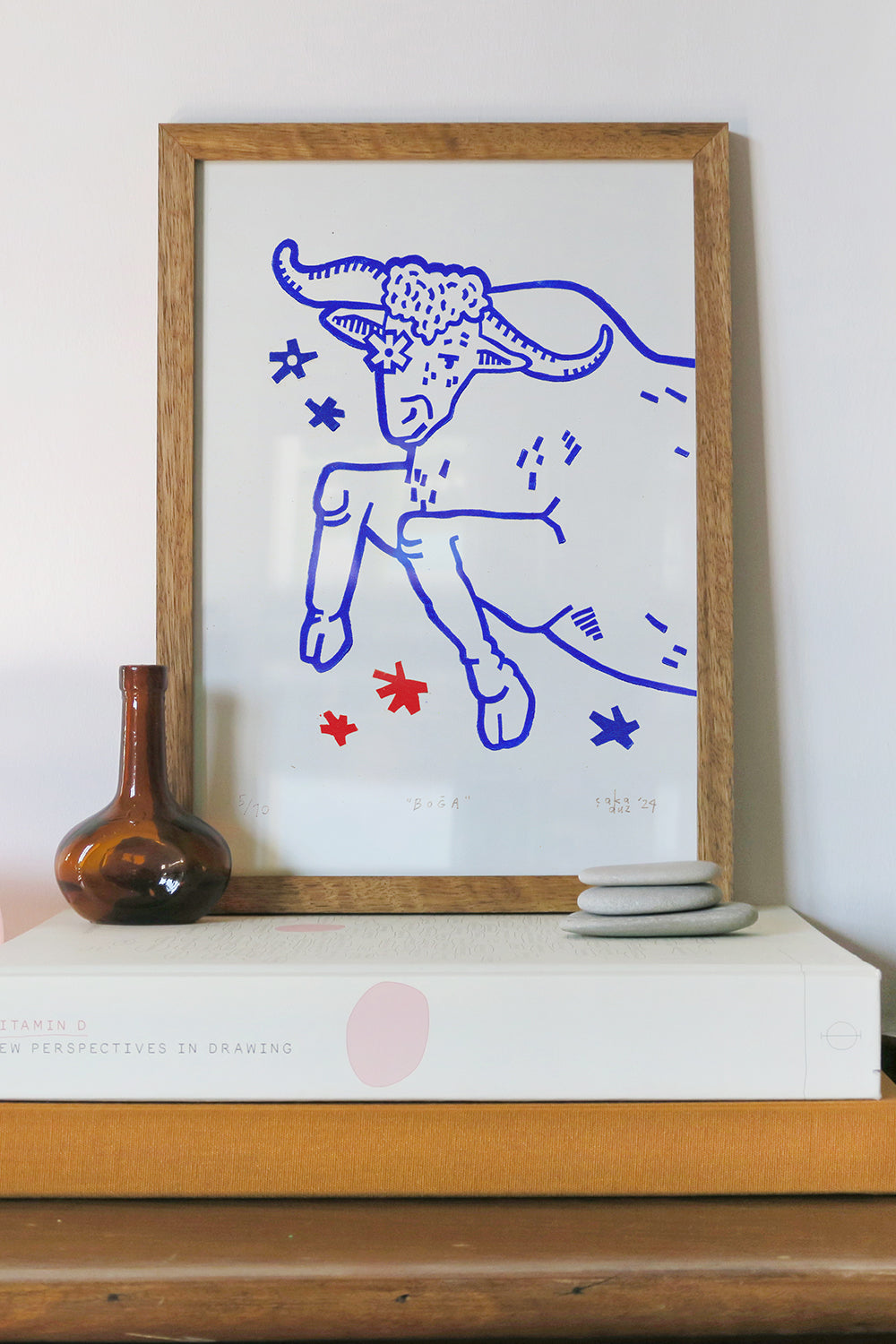 Boğa Linol Baskı - 0