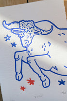 Boğa Linol Baskı - 1