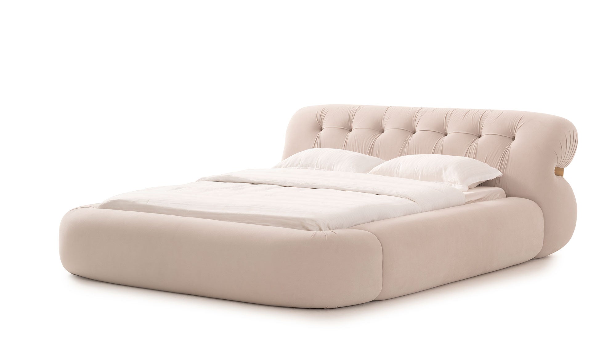 Dorel Bazalı Karyola Ve Başlık - Krem