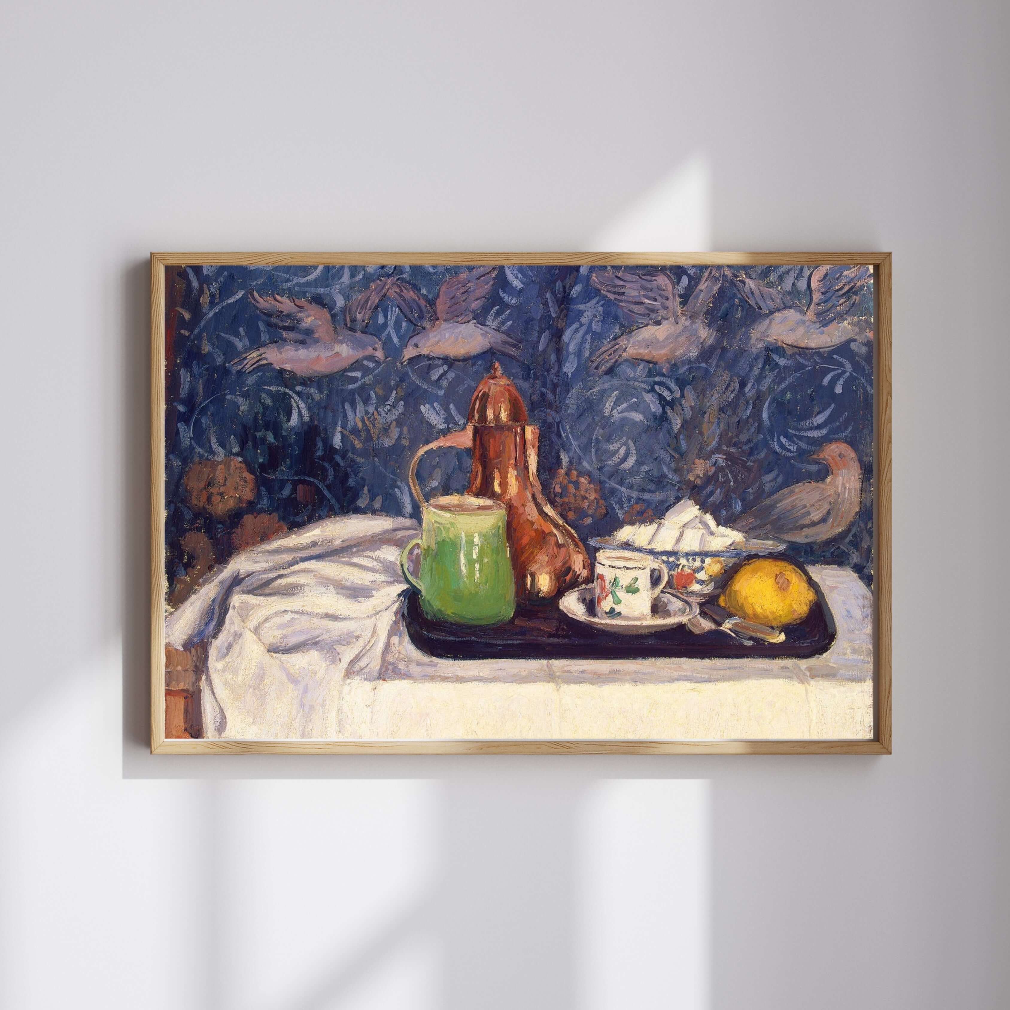 Camille Pissarro - Kahve Demliği Ile Natürmort