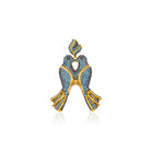 Bird Of Love Aqua Kolye