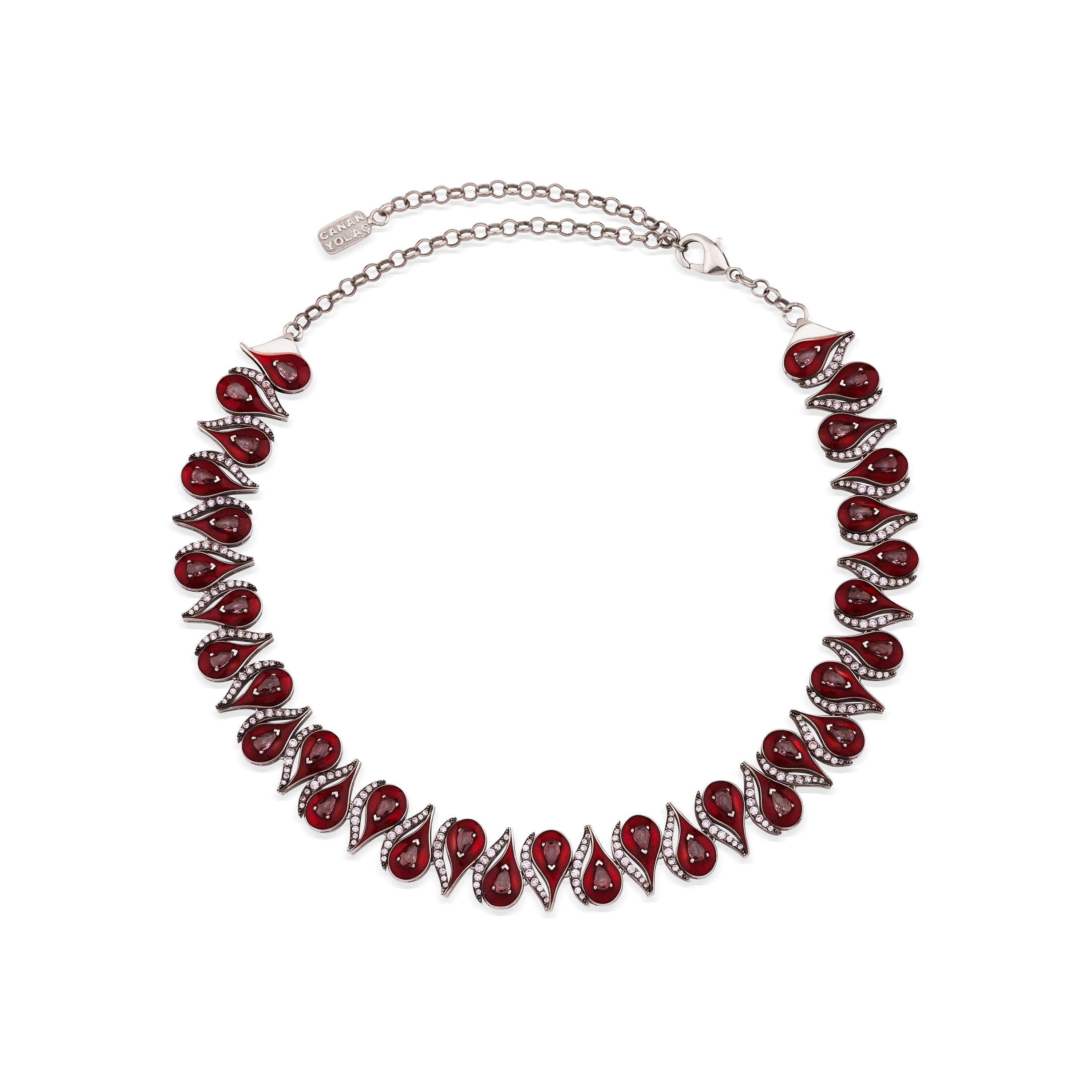 Cosmic Eye Kırmızı Mineli Choker/Kolye