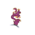 Jr Secret Of The Universe Ruby Beyaz Kristal İKonik Kolye