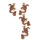 Jr. Secret Of The Universe Garnet İKonik Sallantılı Küpe