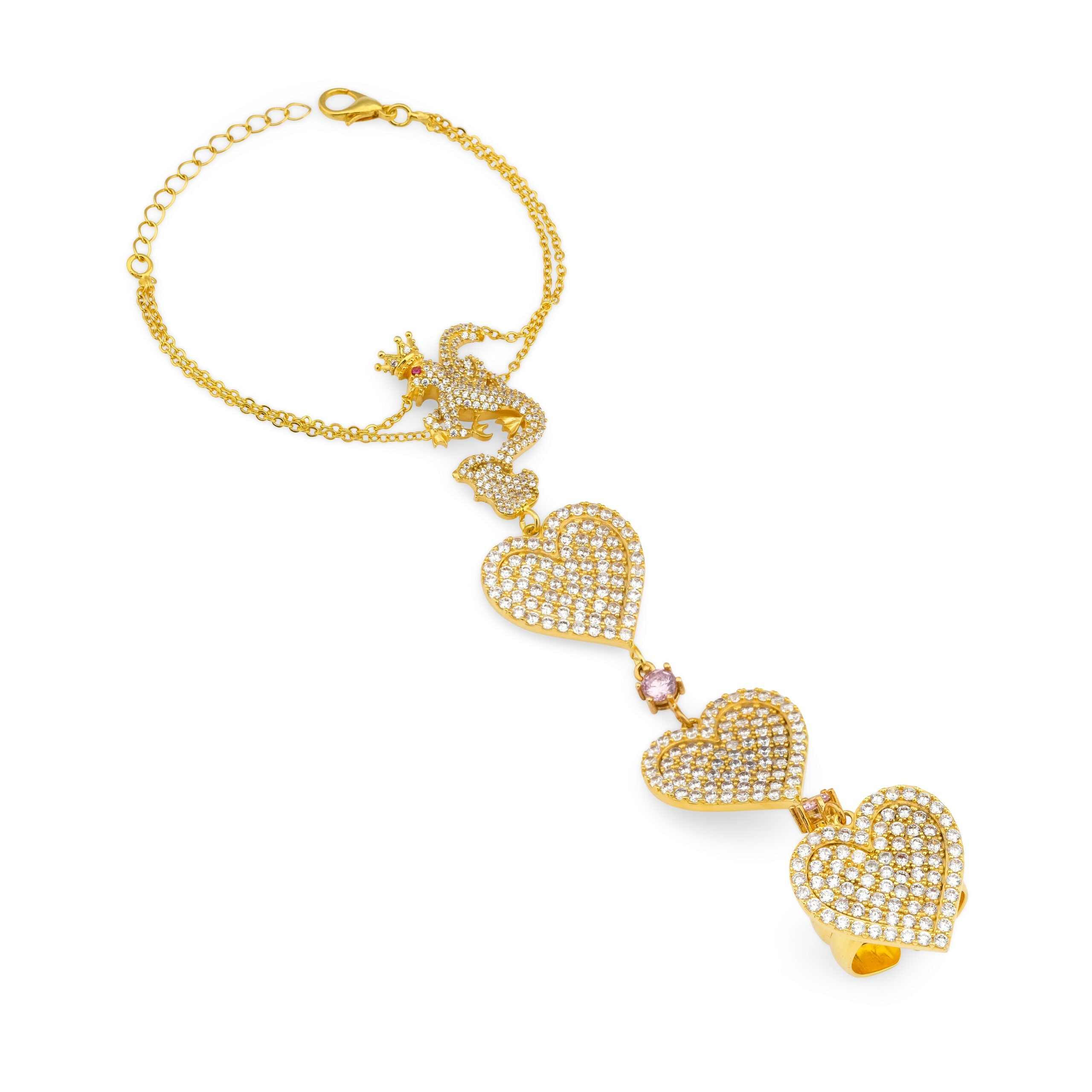 Secret Of Heart Beyaz Şahmeran Bileklik
