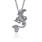 Secret Of Stamboul Beyaz Efsanevi Dragon Kolye/Broş