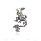 Secret Of Stamboul Beyaz Kristal Mitolojik Dragon Kolye / Broş