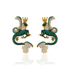 Secret Of Stamboul Forest Yeşil Efsanevi Dragon Küpe