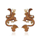 Secret Of Stamboul Garnet Efsanevi Dragon Küpe