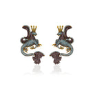 Secret Of Stamboul Kahverengi Aqua Efsanevi Dragon Küpe