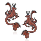 Secret Of The Universe Garnet Mitolojik Dragon Küpe
