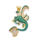Secret Of The Universe Yeşil Mitolojik Dragon Broş / Kolye