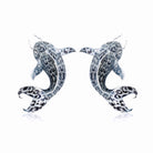 Sultan Of The Ocean Leopar Desen Gösterişli Küpe