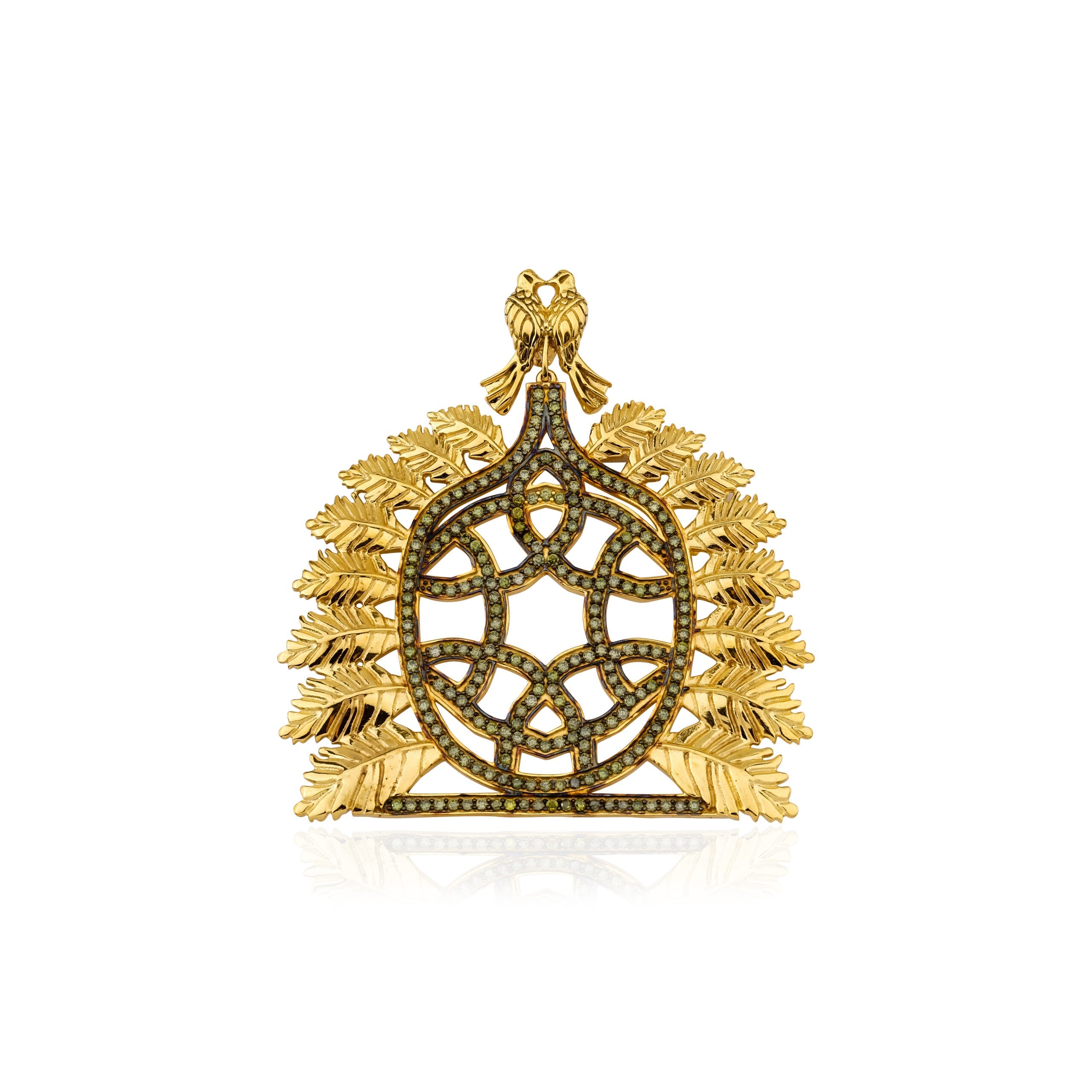 Sun Of The Ottoman Empire Zeytin Yeşili Kolye