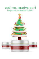 Candelling-Candelling 3’lü Yeni Yıl Hediye Seti Mum Kahve- Tarçın- Bolluk Bereket-Mum-1-Milagron.com