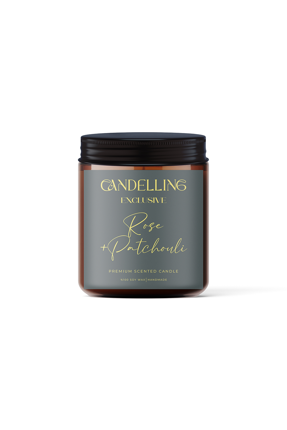 Candelling-Exclusive Serisi Rose + Patchouli Mum 250 Ml-Mum-2-Milagron.com