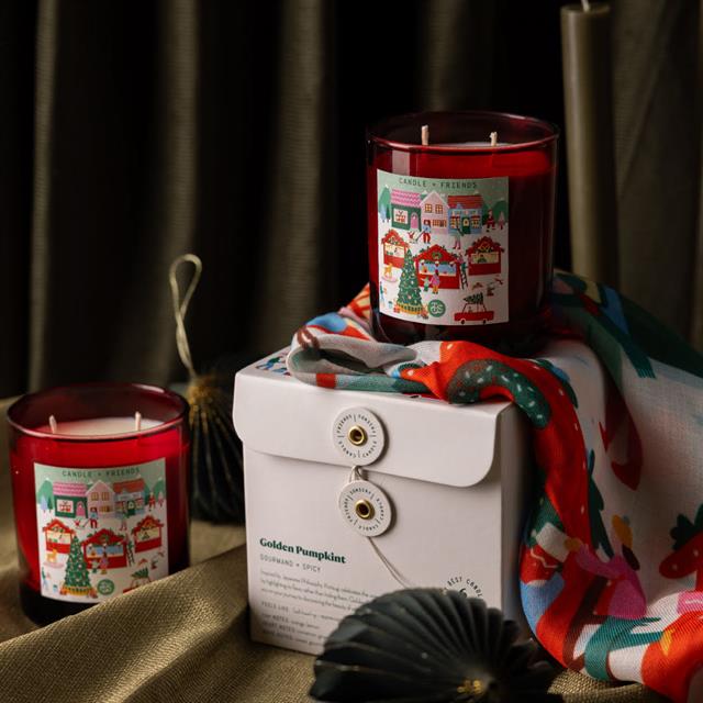 Candle + Friends-Christmas Collection Yeni Yıl Cam Mum Medium-Mum-5-Milagron.com