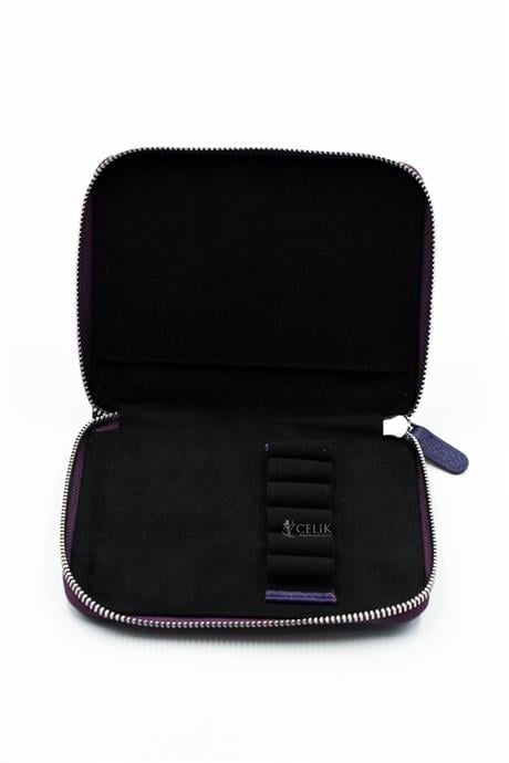 Carens-Crazy 6'lı Hakiki Deri Kalem çantası Kahve K88-Kalem Çantası-2-Milagron.com