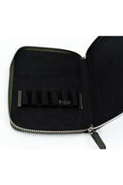 Carens-Crazy 6'lı Hakiki Deri Kalem çantası Koyu Yeşil K86-Kalem Çantası-3-Milagron.com